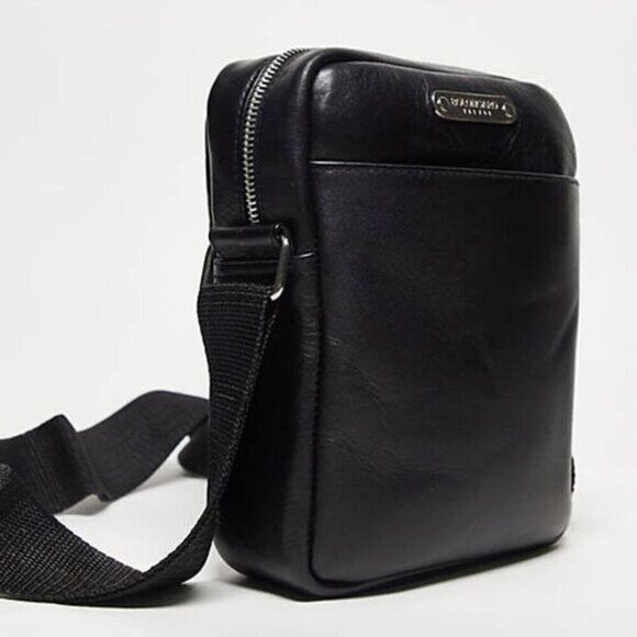 Bolongaro‎ Trevor Men's Leather Skull Crossbody Bag Adjsutable Strap - Picture 5 of 5